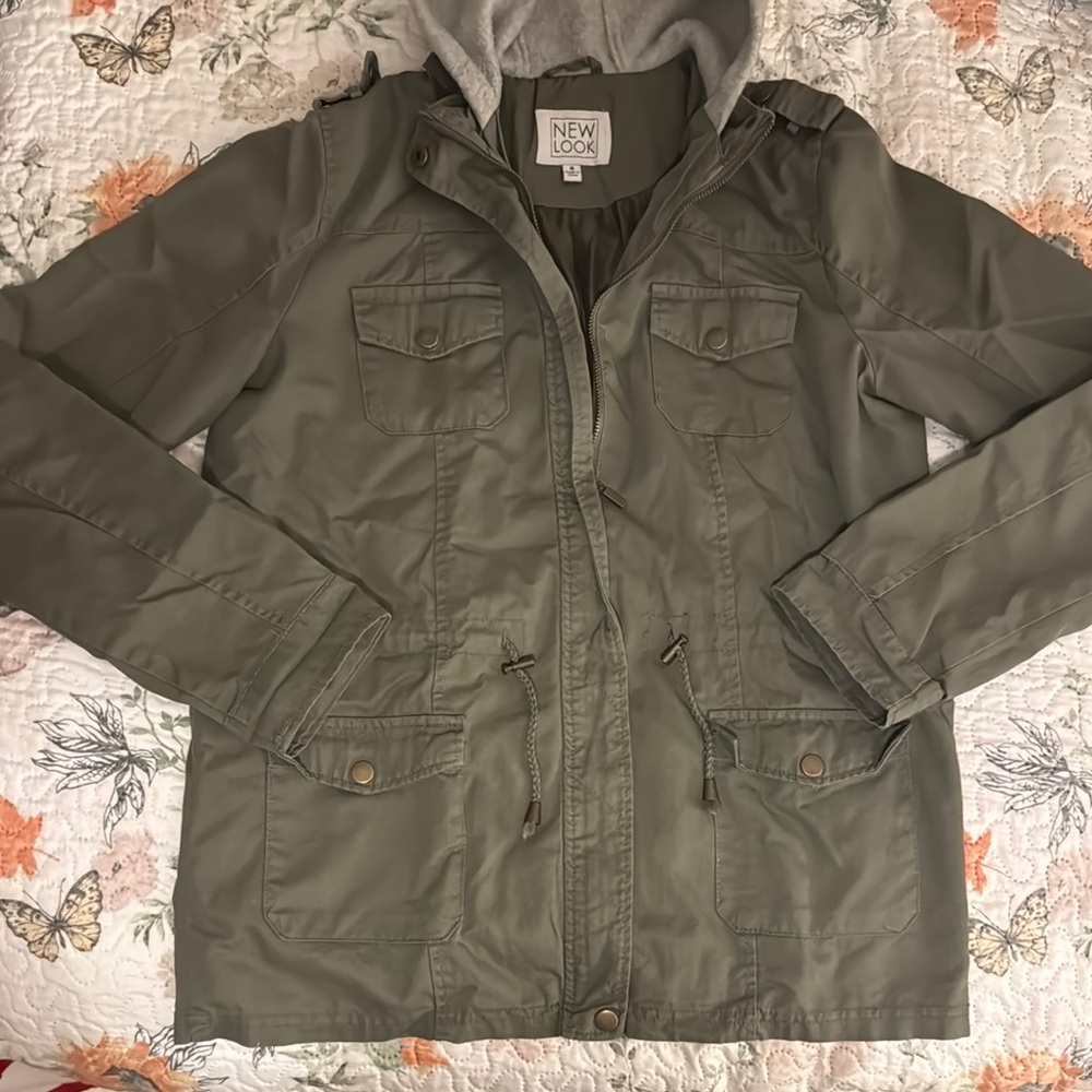 New Look Khaki Hooded Jacket